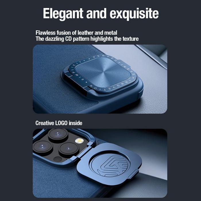 Nillkin - NILLKIN CamShield Prop iPhone 15 Pro Max Skal Blå