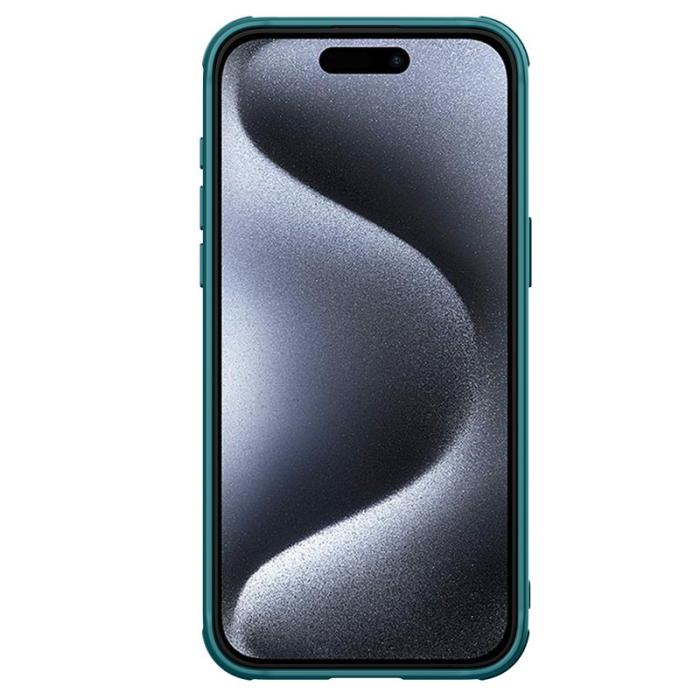 Nillkin - NILLKIN CamShield Prop iPhone 15 Pro Max Skal Grön