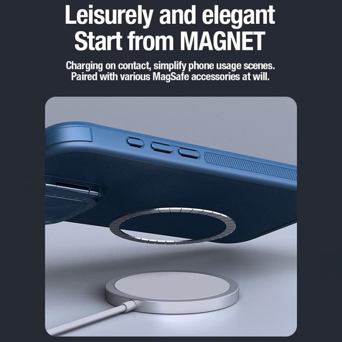 Nillkin - NILLKIN CamShield Prop iPhone 15 Pro Max Skal Grön