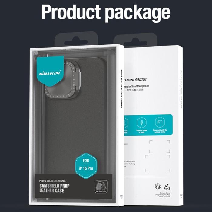 Nillkin - NILLKIN CamShield Prop iPhone 15 Pro Skal Svart