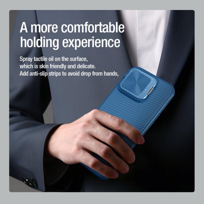 Nillkin - NILLKIN Camshield Prop iPhone 16 Pro Max Skal Skydd - Svart