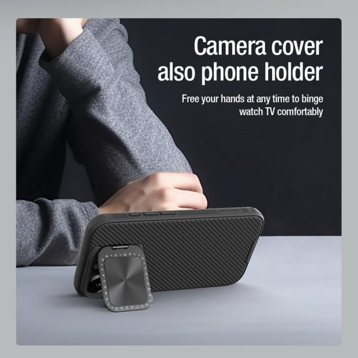 Nillkin - NILLKIN Camshield Prop iPhone 16 Pro Skal MagSafe Svart