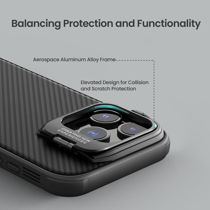 Nillkin - NILLKIN Camshield Prop Magnetic Series iPhone 16 Pro Max Skal Transparent