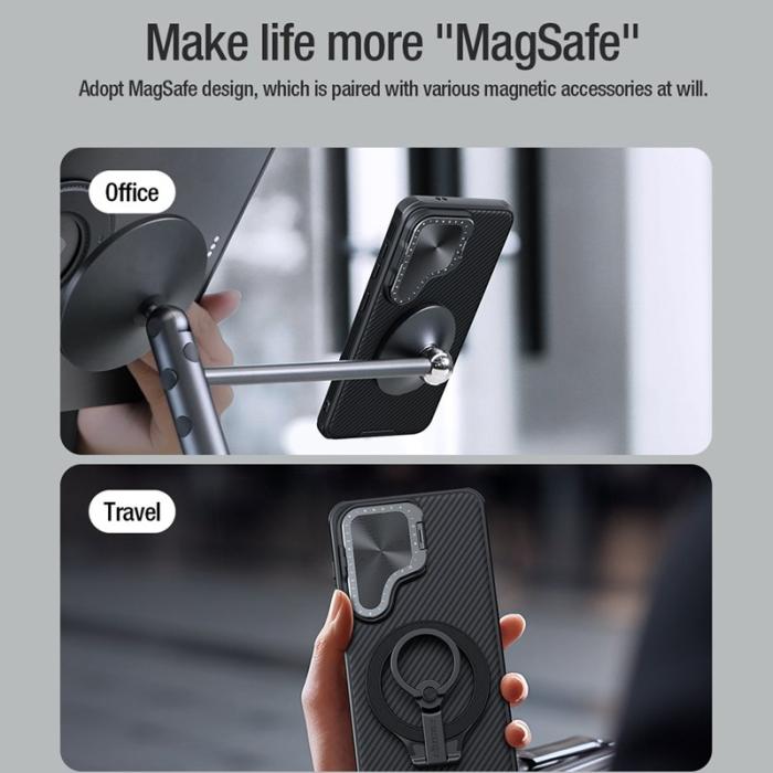 Nillkin - NILLKIN CamShield Prop Magnetic Series Skal för Samsung Galaxy S24+ - Svart