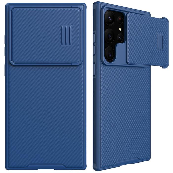 Nillkin - NILLKIN CamShield S Series Samsung Galaxy S23 Ultra Skal Blå