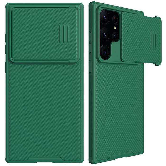 Nillkin - NILLKIN CamShield S Series Samsung Galaxy S23 Ultra Skal Grön