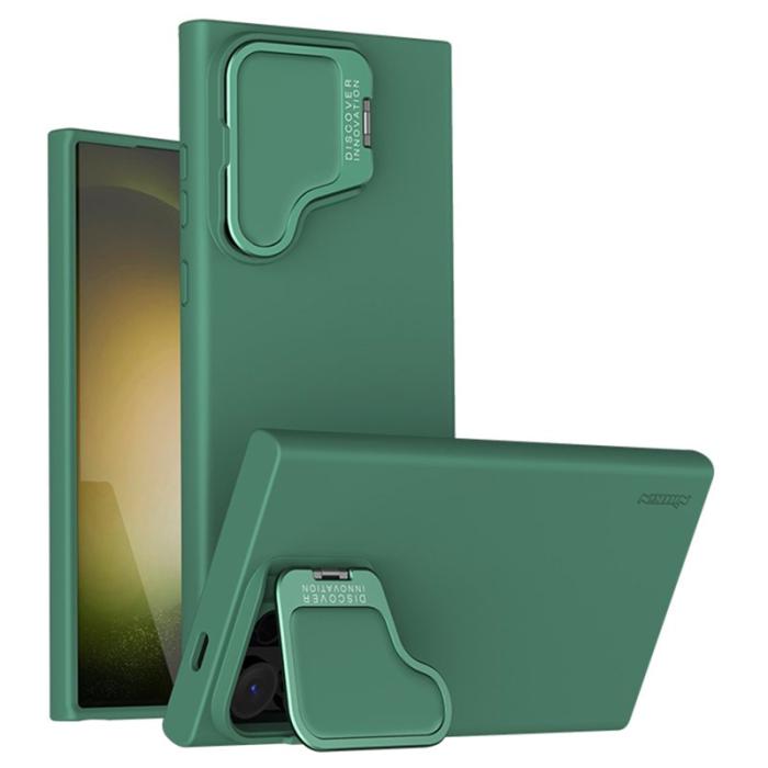 Nillkin - NILLKIN Camshield Silky Prop Samsung Galaxy S24 Ultra Skal Grön