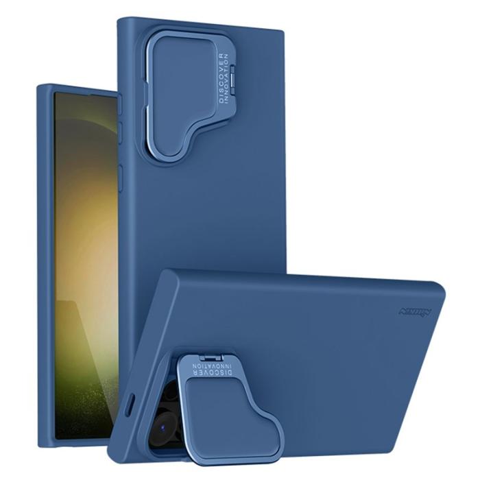 Nillkin - NILLKIN Camshield Silky Prop Samsung Galaxy S24 Ultra Skal Midnight Blue
