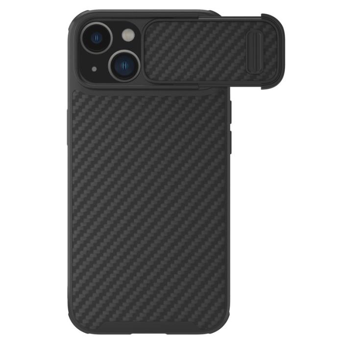 Nillkin - NILLKIN Carbon Fiber Skal för iPhone 14/13, Svart