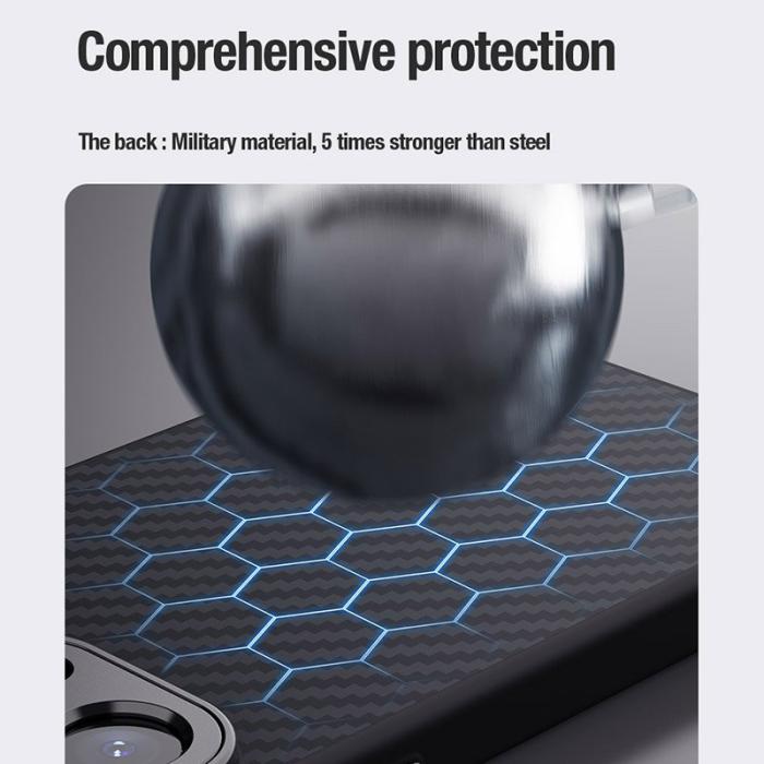 Nillkin - NILLKIN Carboprof Fodral för iPhone 15 Pro, TPU + Aramid, Svart