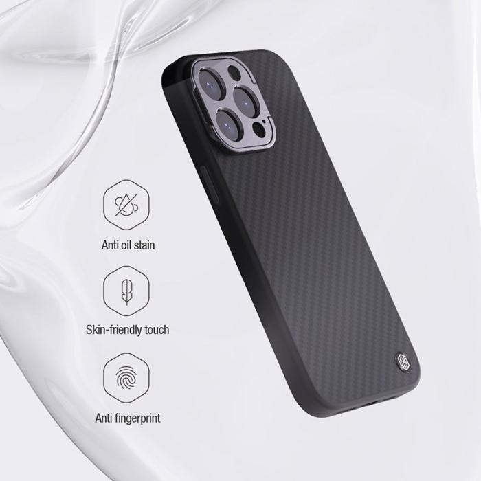 Nillkin - NILLKIN Carboprof Fodral för iPhone 15 Pro, TPU + Aramid, Svart