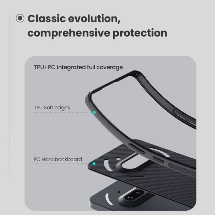 Nillkin - NILLKIN Frosted Shield Pro Fodral för Nothing Phone (3a) Svart
