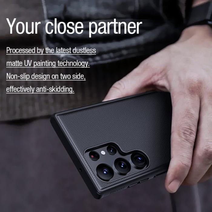 Nillkin - NILLKIN Frosted Shield Pro Samsung Galaxy S23 Ultra Skal Svart