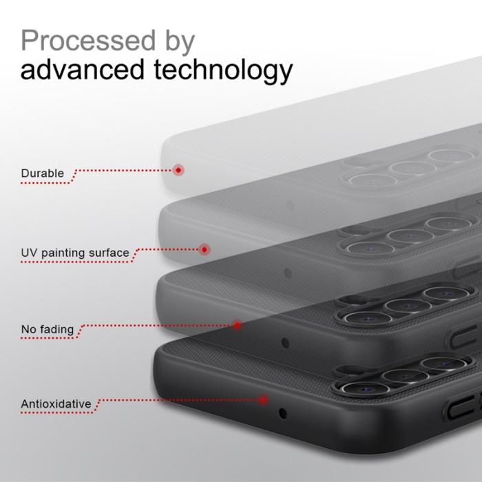 Nillkin - NILLKIN Frosted Shield Skal för Samsung Galaxy A14 5G - Svart