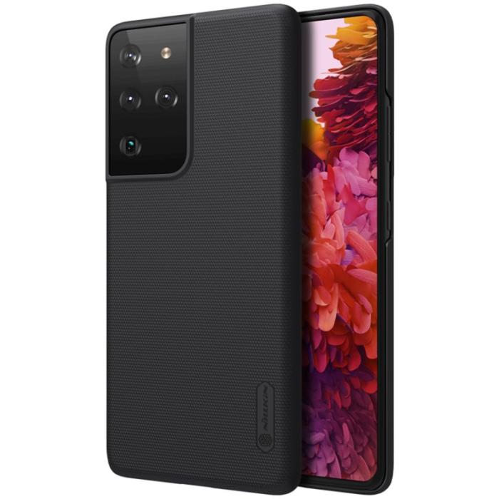 Nillkin - NILLKIN Frosted Shield Skal för Samsung Galaxy S21 Ultra 5G - Svart