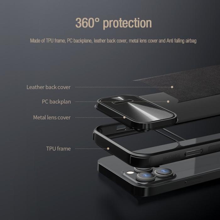 Nillkin - NILLKIN iPhone 13 Pro Max Skal med Kameraöverdrag - Grön