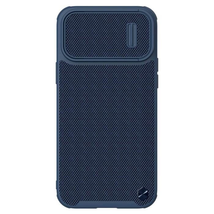 Nillkin - NILLKIN iPhone 13 Pro Max Skal Nylon Fiber Textur Blå