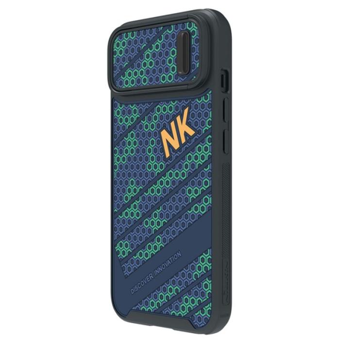 Nillkin - NILLKIN iPhone 14 Fodral Sliding Camera Cover Honeycomb Svart