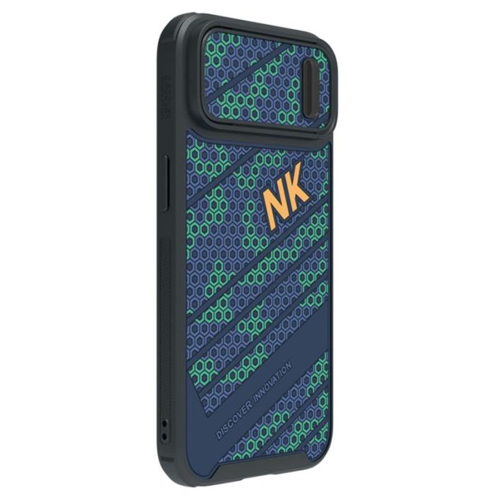 Nillkin - NILLKIN iPhone 14 Fodral Sliding Camera Cover Honeycomb Svart