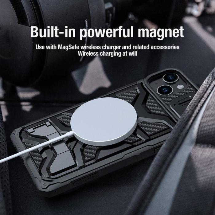 Nillkin - NILLKIN iPhone 14 Plus Adventurer Pro Skal med Ställ - Svart