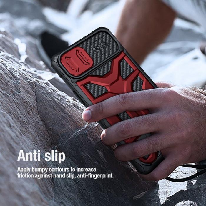 Nillkin - NILLKIN iPhone 14 Plus Adventurer Pro Skal med Ställ - Svart