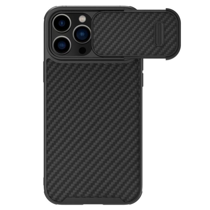 Nillkin - NILLKIN iPhone 14 Pro Skal Drop-proof Kolfiber TPU Svart