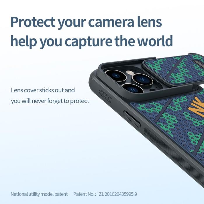 Nillkin - NILLKIN iPhone 14 Pro Skal Honeycomb Textur Svart