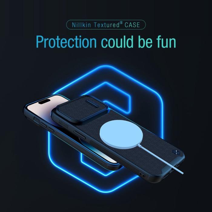 Nillkin - NILLKIN iPhone 14 Pro Texture Pro Skal med Kamera Skydd - Svart