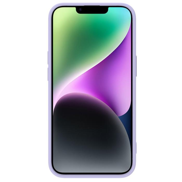 Nillkin - NILLKIN iPhone 15 Plus Fodral Liquid Silicone+PC - Lila