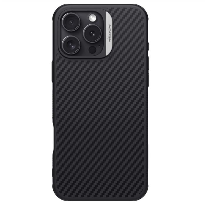 OEM - NILLKIN iPhone 16 Pro Max Skal Magnetisk Kolfiber Silver