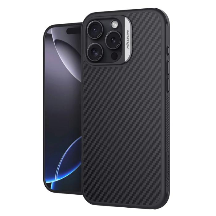 OEM - NILLKIN iPhone 16 Pro Max Skal Magnetisk Kolfiber Silver
