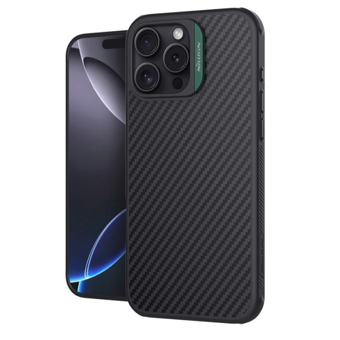 OEM - NILLKIN iPhone 16 Pro Skal Magnetiskt TPU + PC Grön