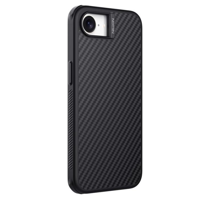 OEM - NILLKIN iPhone 16e Skal Magnetiskt Kolfiber TPU + PC Svart