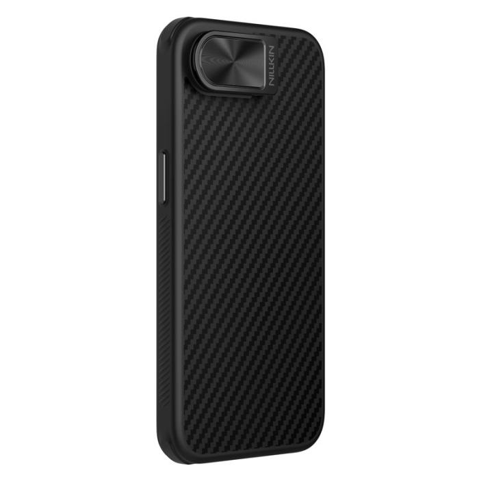 OEM - NILLKIN iPhone 16e Skal MagSafe TPU + Aramid Fiber Svart