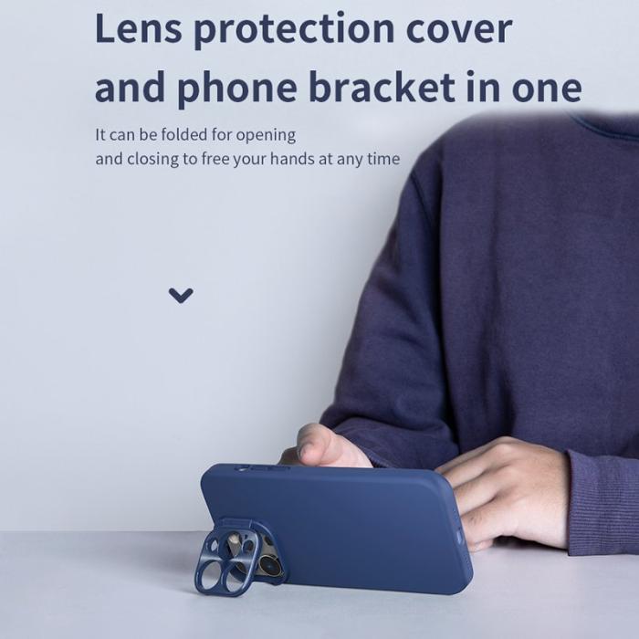 OEM - NILLKIN Lenswing Skal för iPhone 14 Pro - Grön med Kickstand