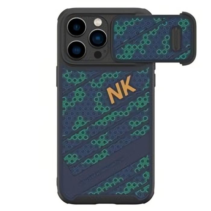 Nillkin - NILLKIN Magnetic Case iPhone 14 Pro Skal Honeycomb Textur Svart