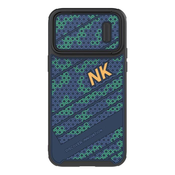 Nillkin - NILLKIN Magnetic Case iPhone 14 Pro Skal Honeycomb Textur Svart