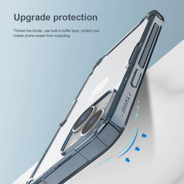 Nillkin - NILLKIN Nature Pro Clear Case iPhone 14/13 - Blå