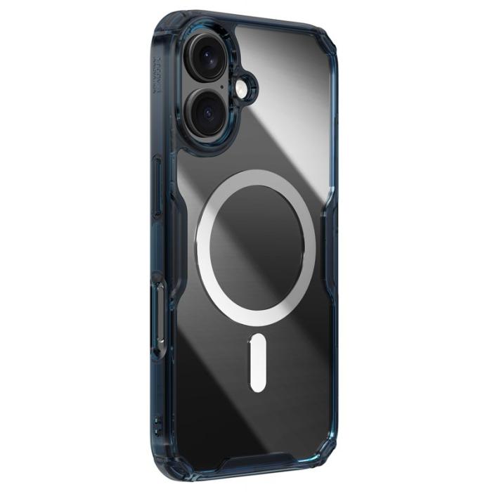 Nillkin - NILLKIN Nature Pro Series iPhone 16 Skal MagSafe Ultra Clear Blå
