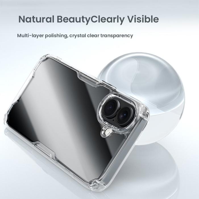 Nillkin - NILLKIN Pro Series iPhone 16 Plus Skal TPU+PC Ultra Clear Blå