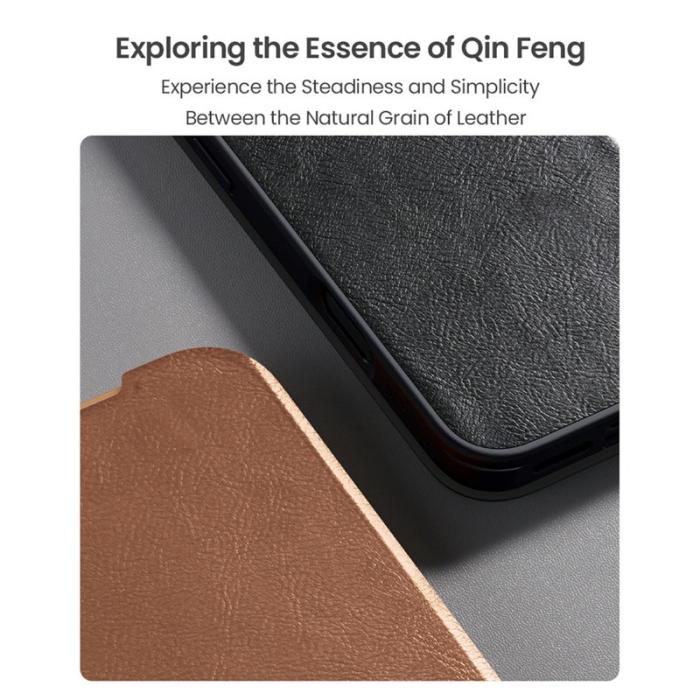 Nillkin - NILLKIN Qin Pro Series iPhone 17 Pro Skal med kortfack - Svart