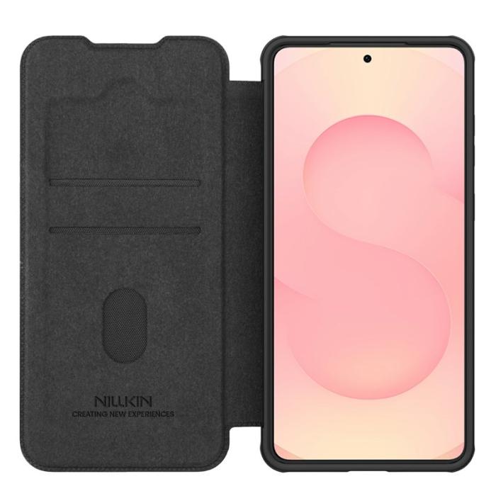 Nillkin - NILLKIN Qin Pro Series Samsung Galaxy S25 Edge Skal - Svart