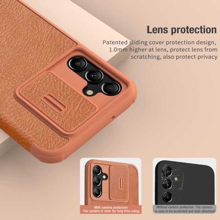 Nillkin - NILLKIN Qin Pro Series Skal för Samsung Galaxy A14 5G - Svart