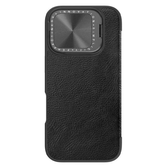 Nillkin - NILLKIN Qin Prop Series iPhone 16 Pro Max Läderfodral Svart
