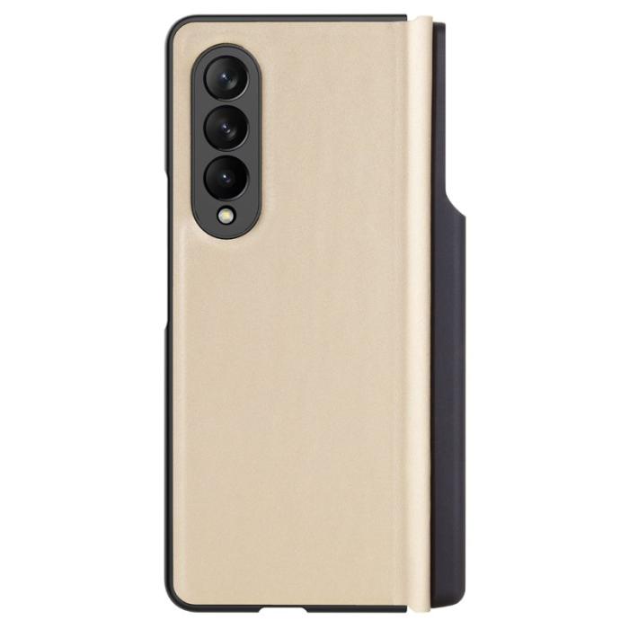 Nillkin - NILLKIN Qin Series Samsung Galaxy Z Fold3 5G Fodral Gold