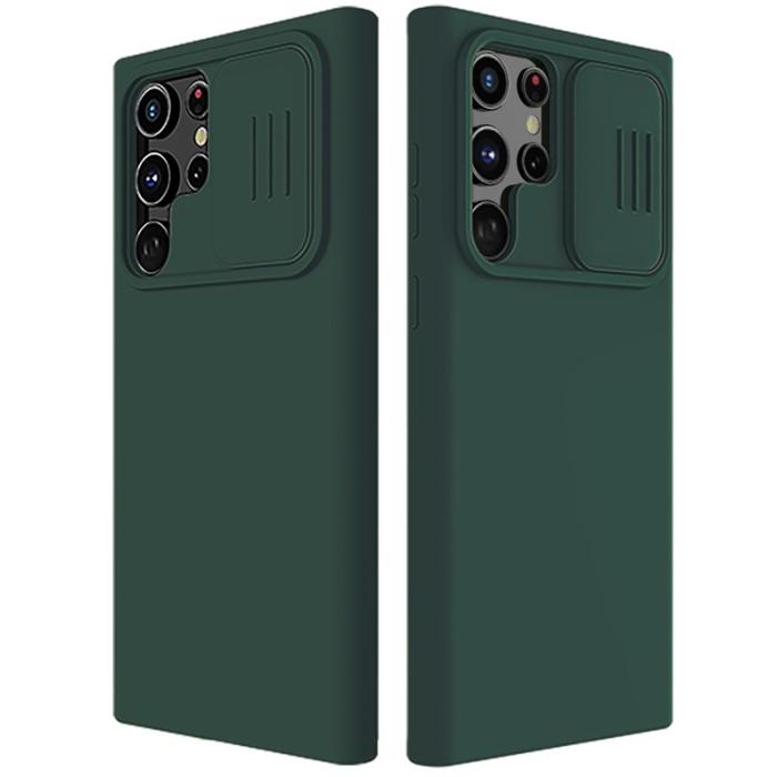 Nillkin - NILLKIN Samsung Galaxy S22 Ultra Skal Grön Anti-scratch