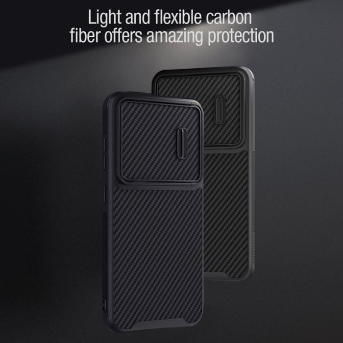 Nillkin - NILLKIN Samsung Galaxy S23 Fodral Kolfiber Svart