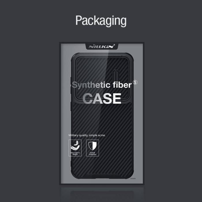 Nillkin - NILLKIN Samsung Galaxy S23+ Skal Carbon Fiber Svart