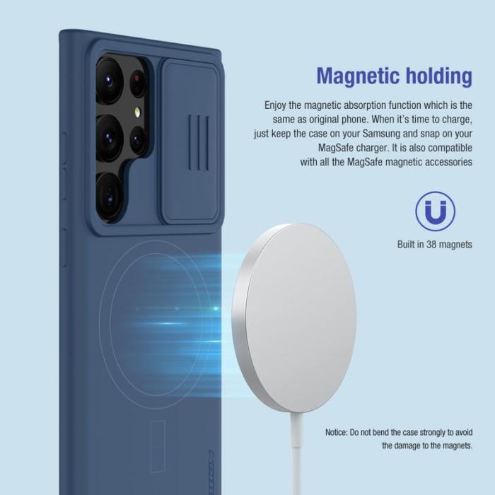 Nillkin - NILLKIN Samsung Galaxy S23 Ultra Skal Grön med Kameraskydd