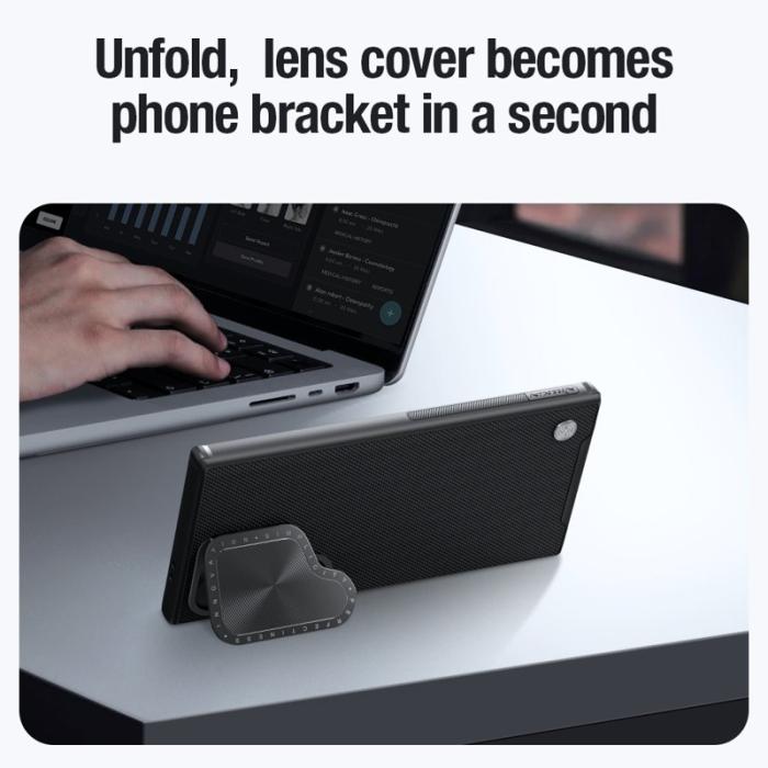 Nillkin - NILLKIN Samsung Galaxy S24 Ultra Skal PC+TPU Texturerad Svart